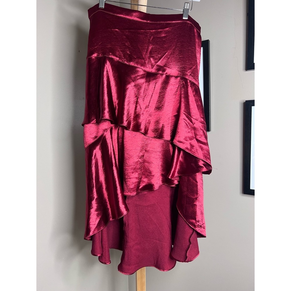 Anthropologie Tiered Satin Maxi Skirt x Moulinette Soeurs - Picture 4 of 6